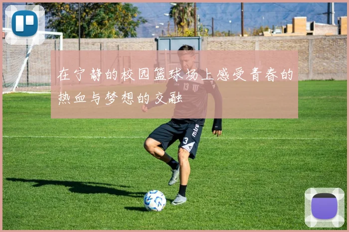 在宁静的校园篮球场上感受青春的热血与梦想的交融